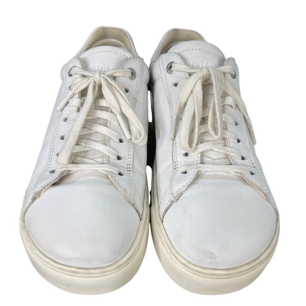 Birkenstock Unisex Bend Low White Leather Lace Uo Sneaker Size M 6 W 8 - Picture 7 of 11